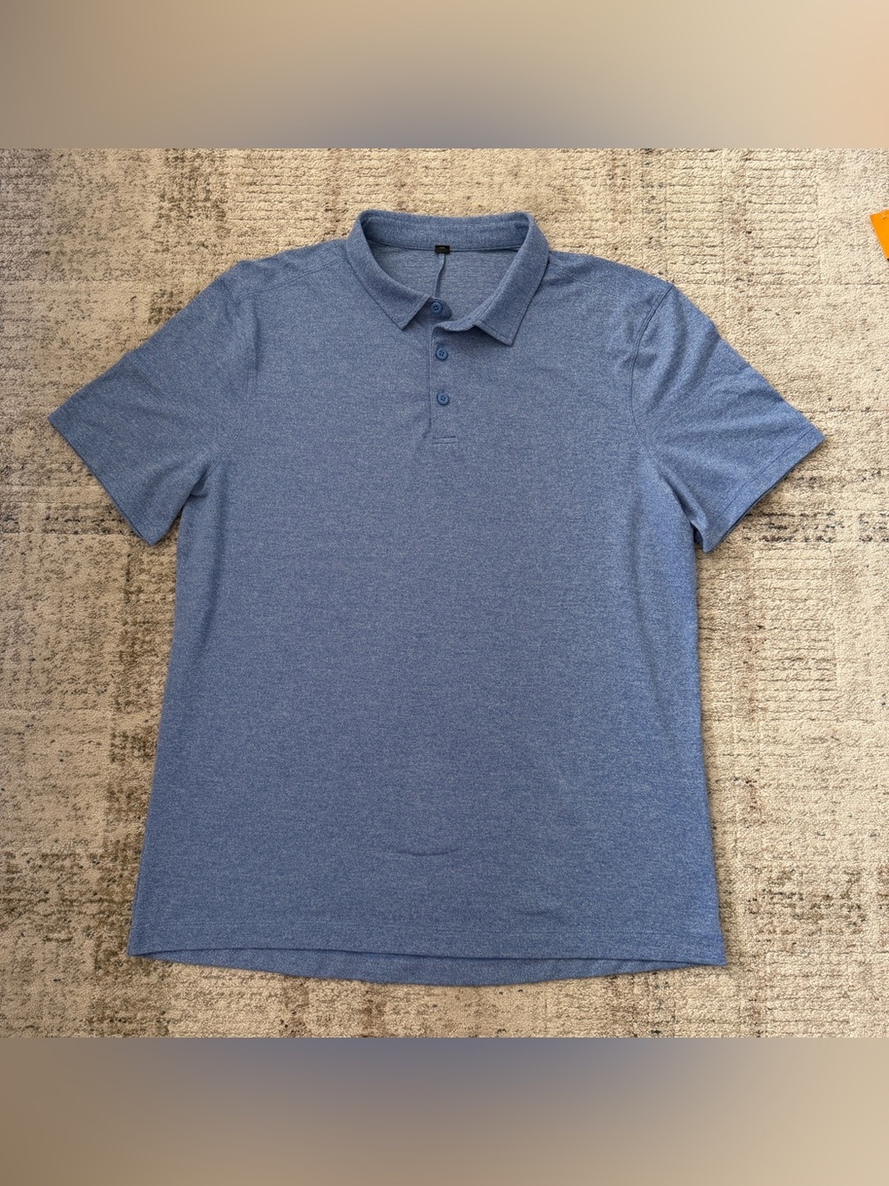 lululemon evolution polo short sleeve blue men’s L